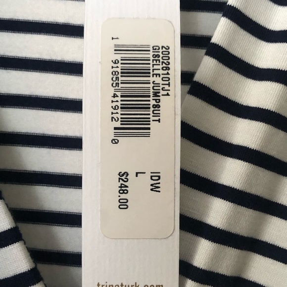 NWT Trina Turk Giselle Striped Surplus Jumpsuit - Picture 9 of 12